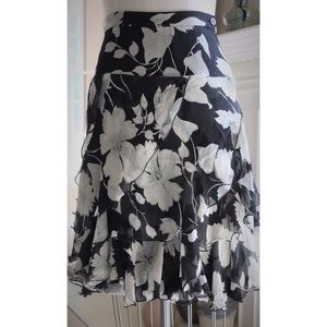 Emanuel Ungaro silk multi layer skirt Sz 4